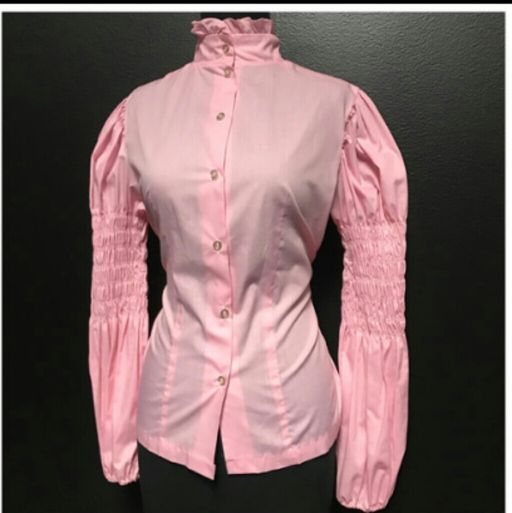 PUFI Ruffle Bell Stylish Longsleeve Top(Sz L)